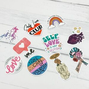 Self Love Affirmation Planner Stickers - Pack of 10